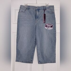 Gloria Vanderbilt Amanda Jeans Denim Bermuda Shorts